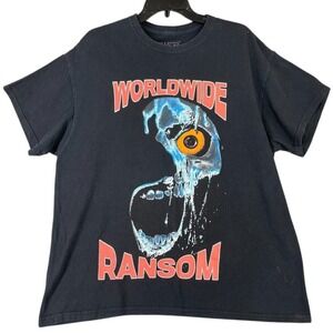 World Wide Youth Shirt Mens XL WWY X‎ RANSOM Skull Horror Street Skater Metal